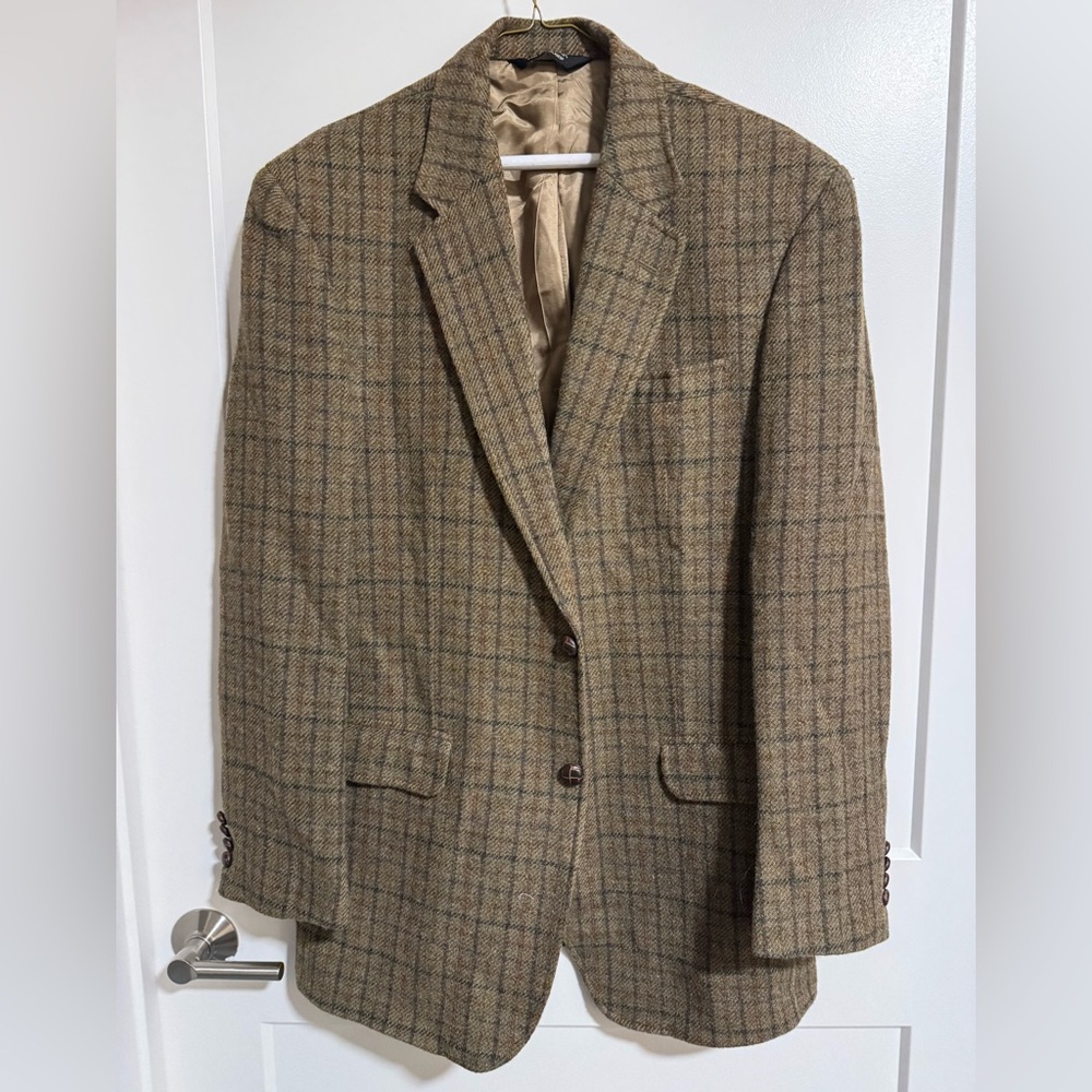 Jos A Bank Harris Tweed Sport Coat 43L